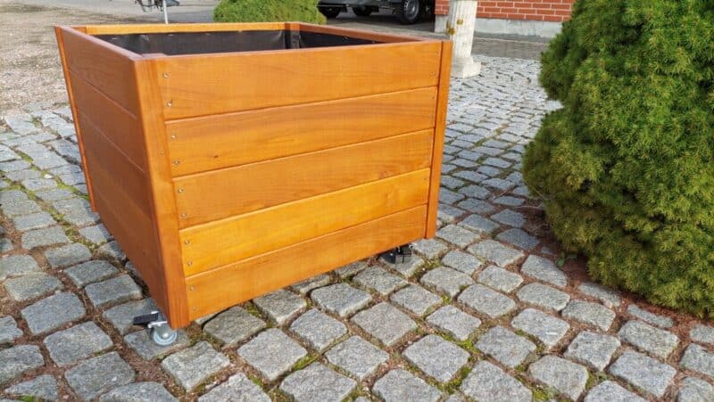 Plantekasse Eivind 66x66x55cm Robinie/Teak - Billede 2
