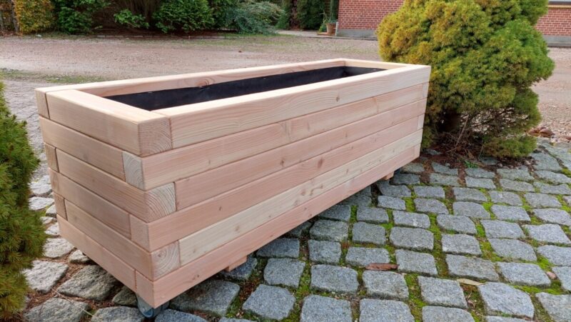 Plantekasse Brokk 120x40x36cm, Lærk/Olieret - Billede 5
