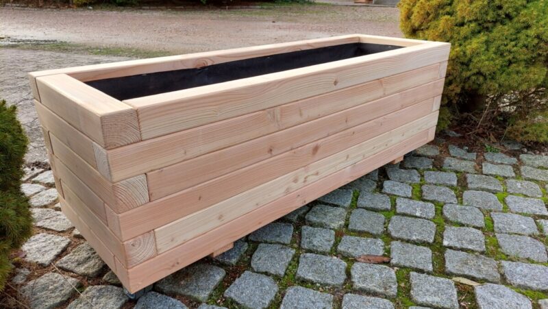 Plantekasse Brokk 120x40x36cm, Lærk/Olieret - Billede 15