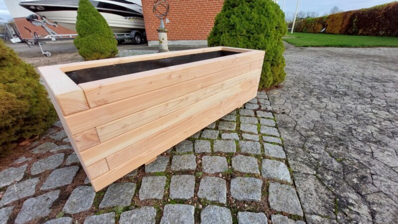 Plantekasse Brokk 120x40x36cm, Lærk/Olieret - Billede 14