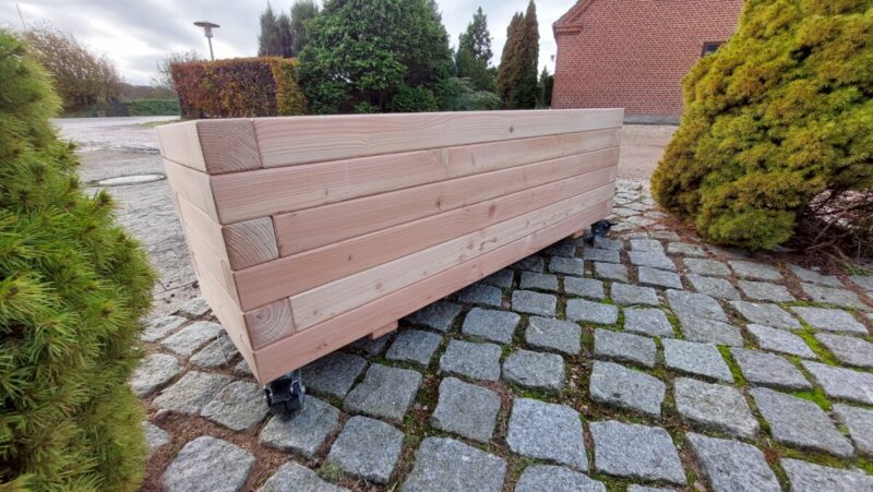 Plantekasse Brokk 120x40x36cm, Lærk/Olieret - Billede 7