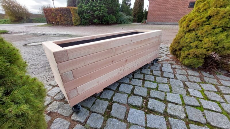 Plantekasse Brokk 120x40x36cm, Lærk/Olieret - Billede 6