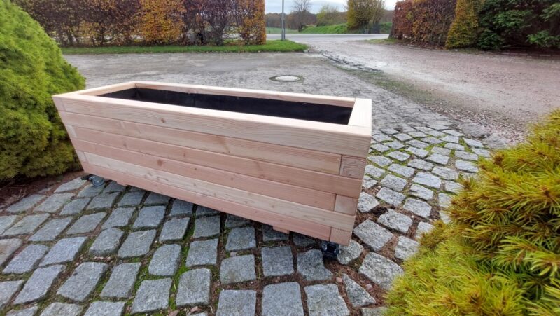 Plantekasse Brokk 120x40x36cm, Lærk/Olieret - Billede 9