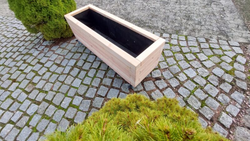Plantekasse Brokk 120x40x36cm, Lærk/Olieret - Billede 8