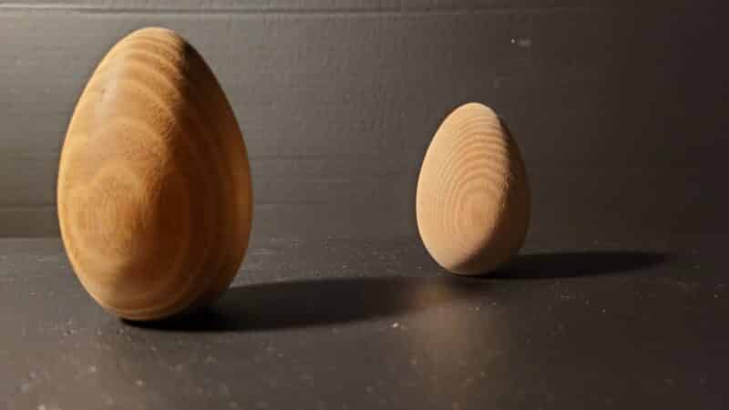 Flotte Timberruds træfigurer i robinietræ, Kugel, tåre, æg i flot robinie, Gratis forsendelse - Billede 5