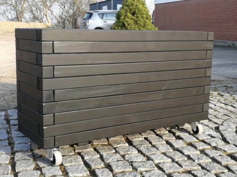 Plantekasse Odin 120x40x60cm Eg/Sort