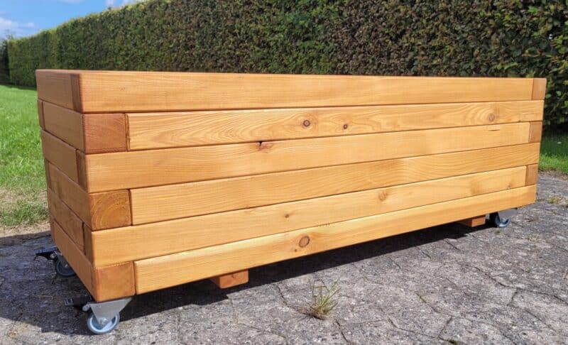 Plantekasse Brokk 120x40x36cm, Lærk/Olieret - Billede 16
