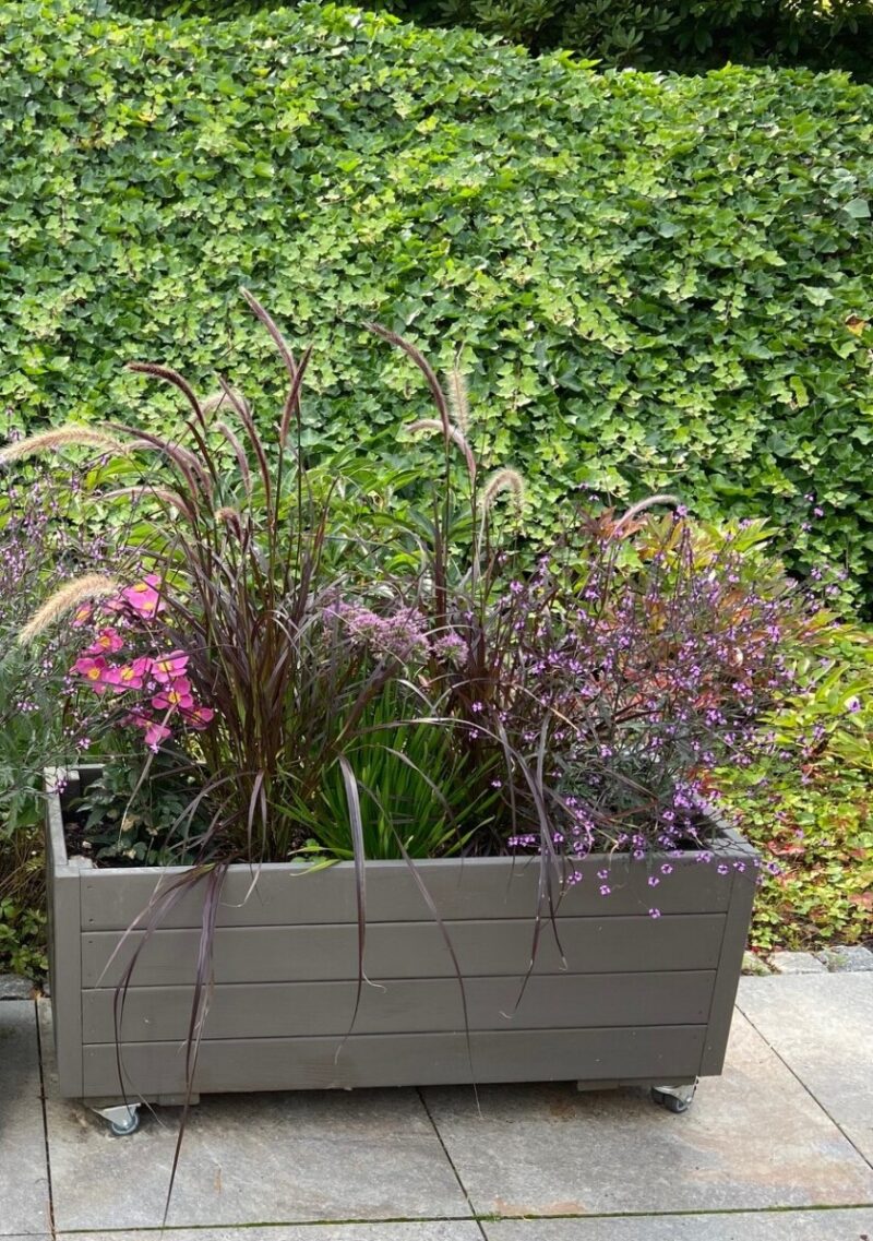Plantekasse EivindPlus 80x40x40cm, Robinie/Sort - Billede 5
