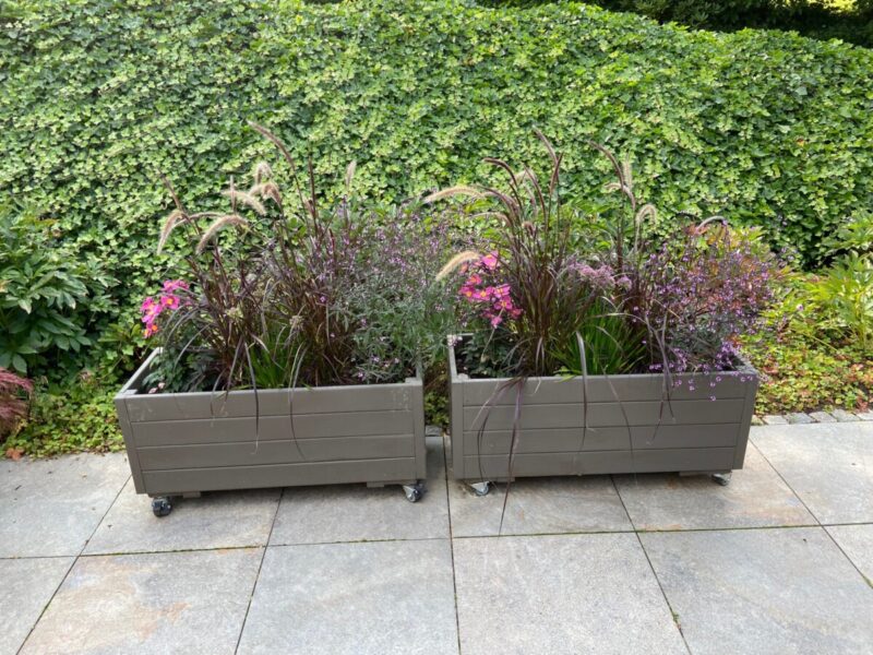 Plantekasse EivindPlus 80x40x40cm, Robinie/Sort - Billede 7