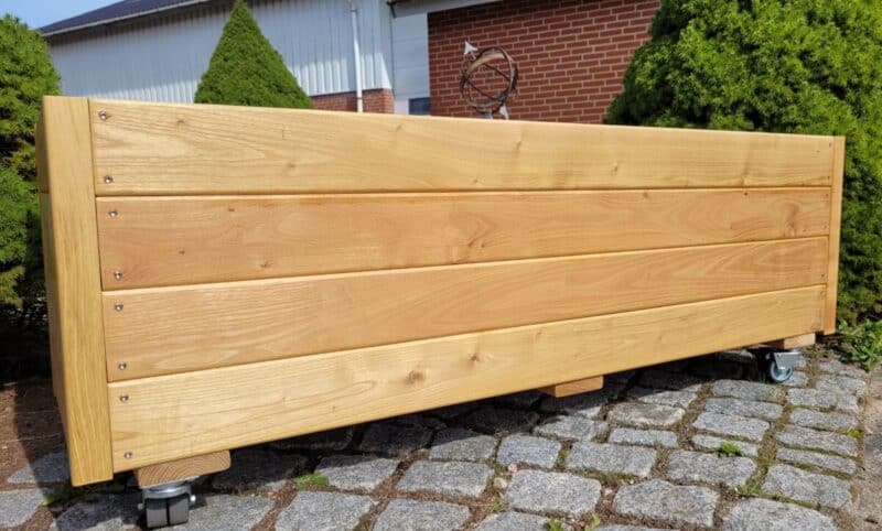 Plantekasse Eivind 40, Robinie, Natur eller behandlet, På hjul