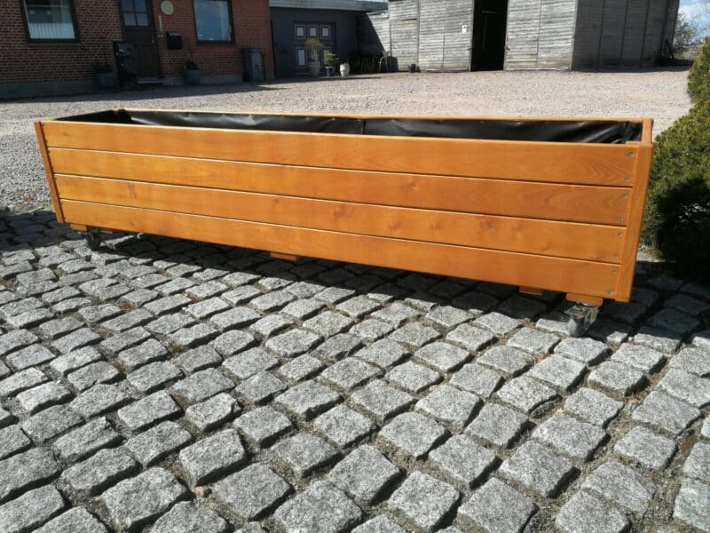 Plantekasser Eivind, 150x30x36cm, Robinie/Olieret - Billede 2