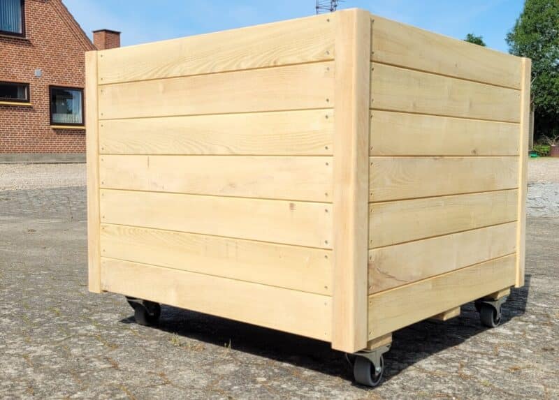 Plantekasse EivindPlus 90x90x70cm, Natur/Olieret - Billede 2