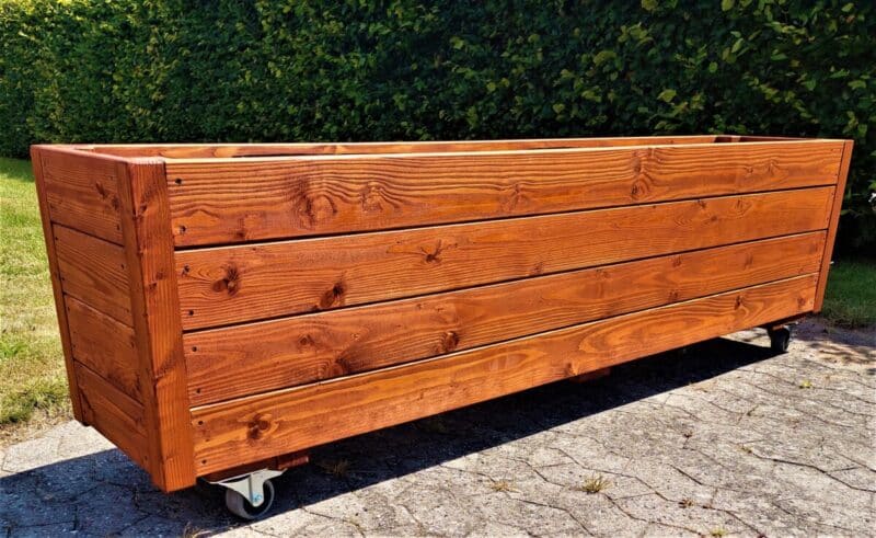 Plantekasse EivindPlus 200x40x58cm Lærk/Olieret - Mængderabat - Billede 3