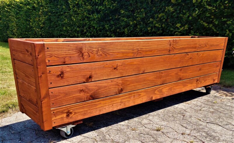 Plantekasse EivindPlus 200x40x58cm Lærk/Olieret - Mængderabat - Billede 9