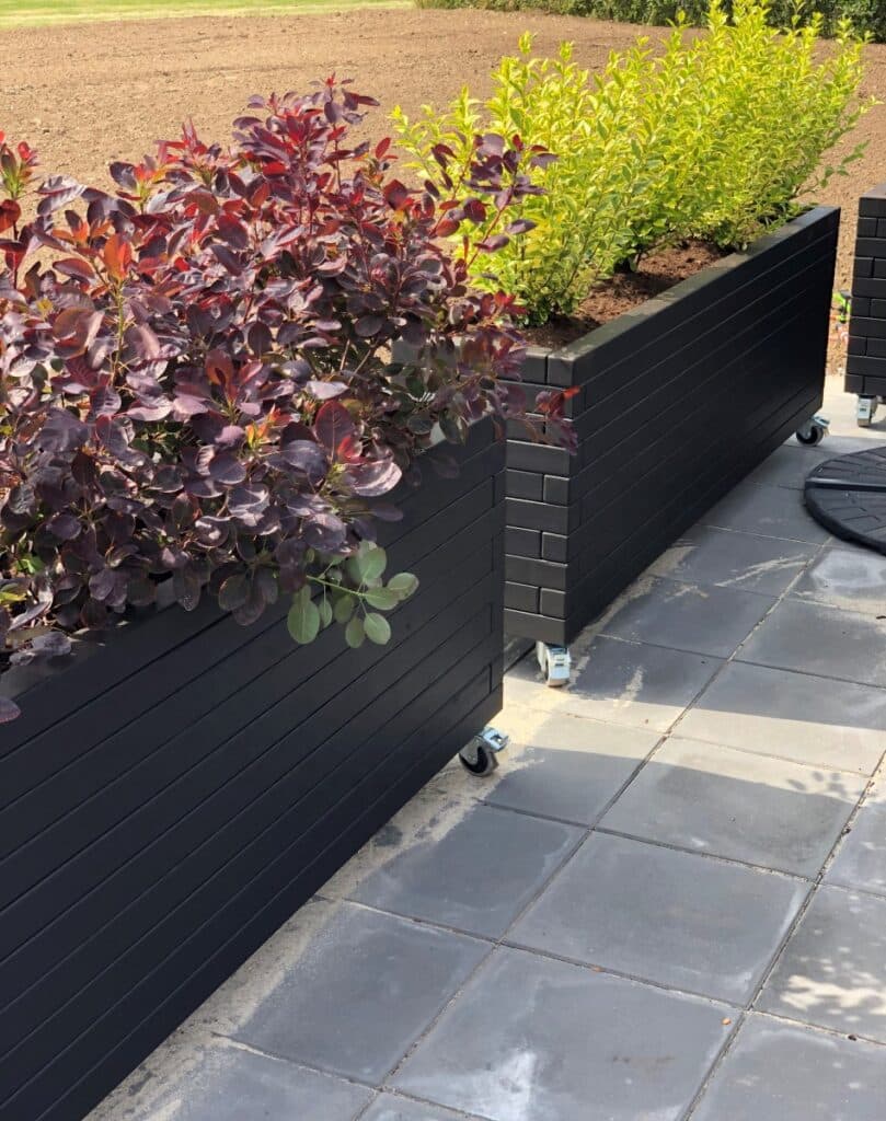 Plantekasser med hjul