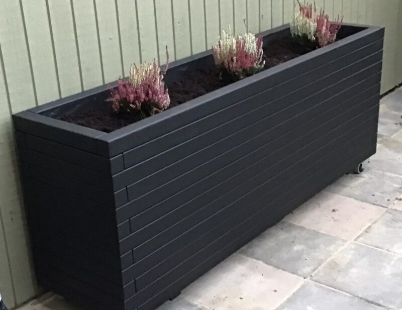 Plantekasse Hjalmar Over 200cm, Robinie/Natur eller behandlet