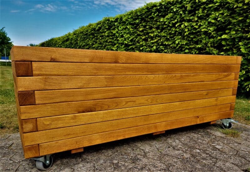 Plantekasse Odin 160x50x64cm, Egetræ/Olieret