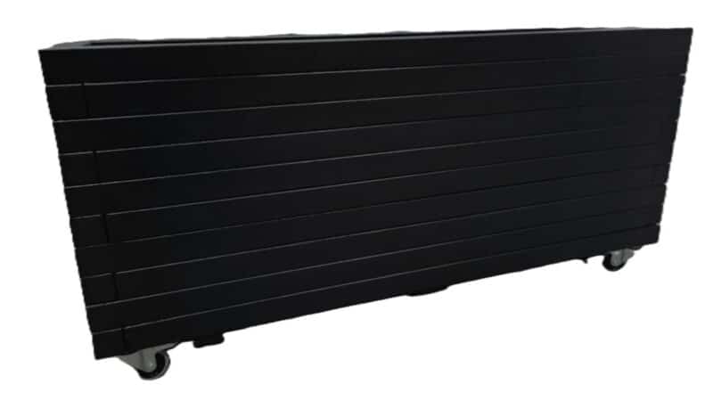 Plantekasse Odin 150x50x60cm Egetræ/Sort På hjul - Billede 6