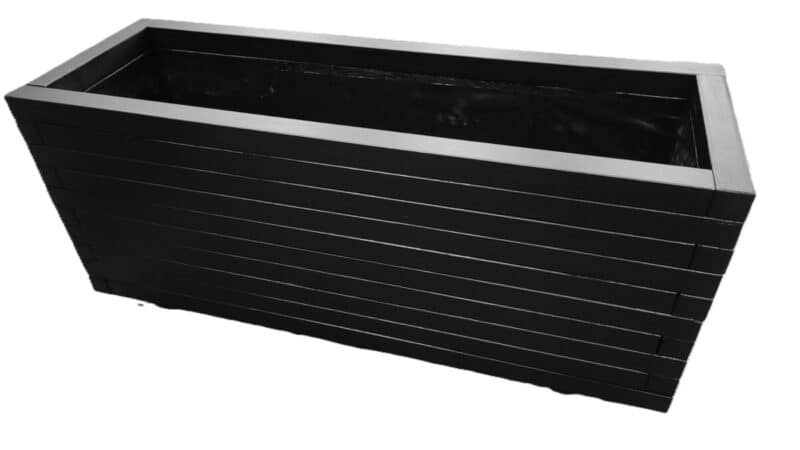Plantekasse Odin 150x50x60cm Egetræ/Sort På hjul - Billede 5