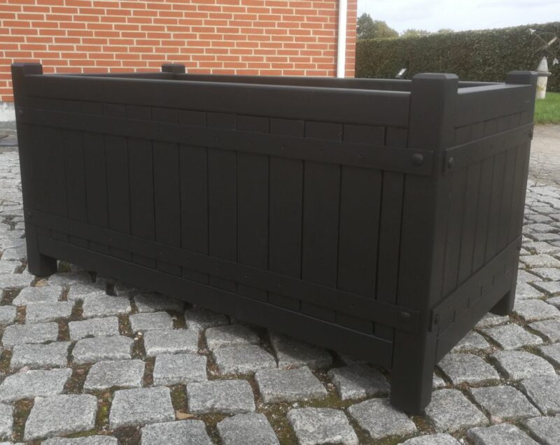 Plantekasse Skagen 120x60x60cm, Robinie, Sort - Billede 4