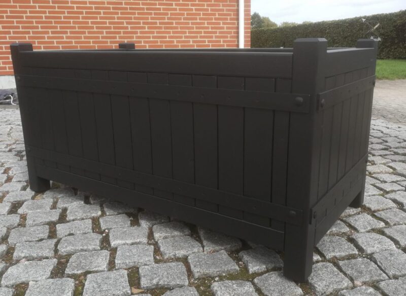 Plantekasse Skagen 120x60x60cm, Robinie, Sort