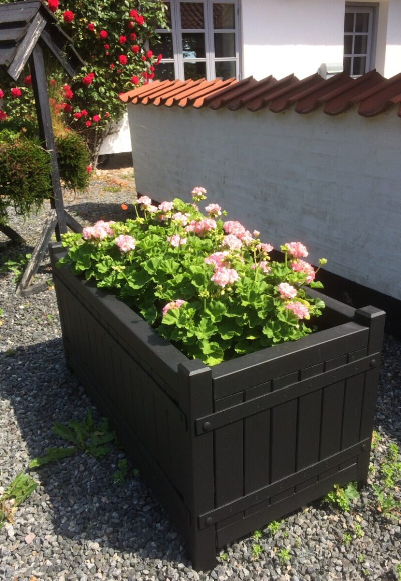 Plantekasse Skagen 120x60x60cm, Robinie, Sort - Billede 6