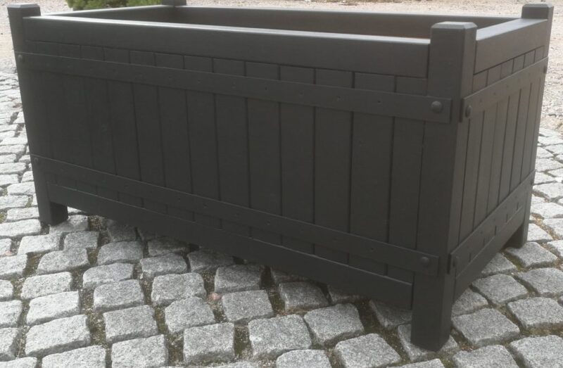 Plantekasse Skagen 120x60x60cm, Robinie, Sort - Billede 3