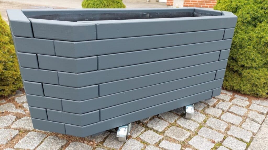 Plantekasse med hjul