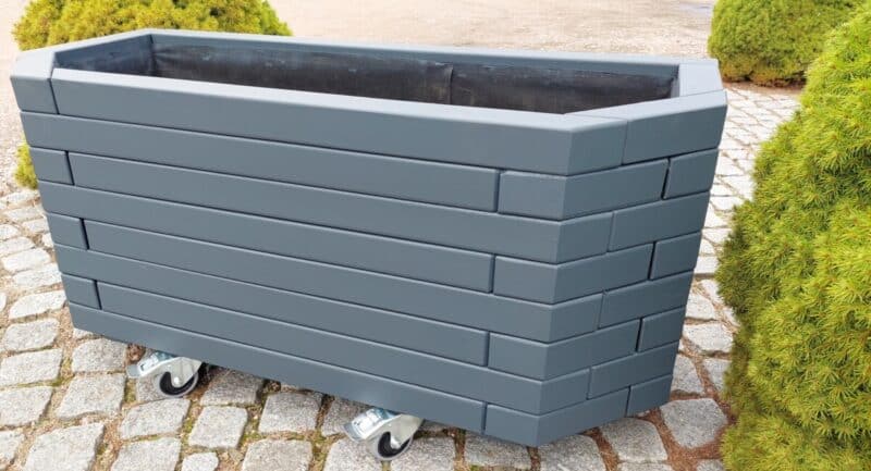 Plantekasse Thor 120x50x48cm, På hjul - Billede 2